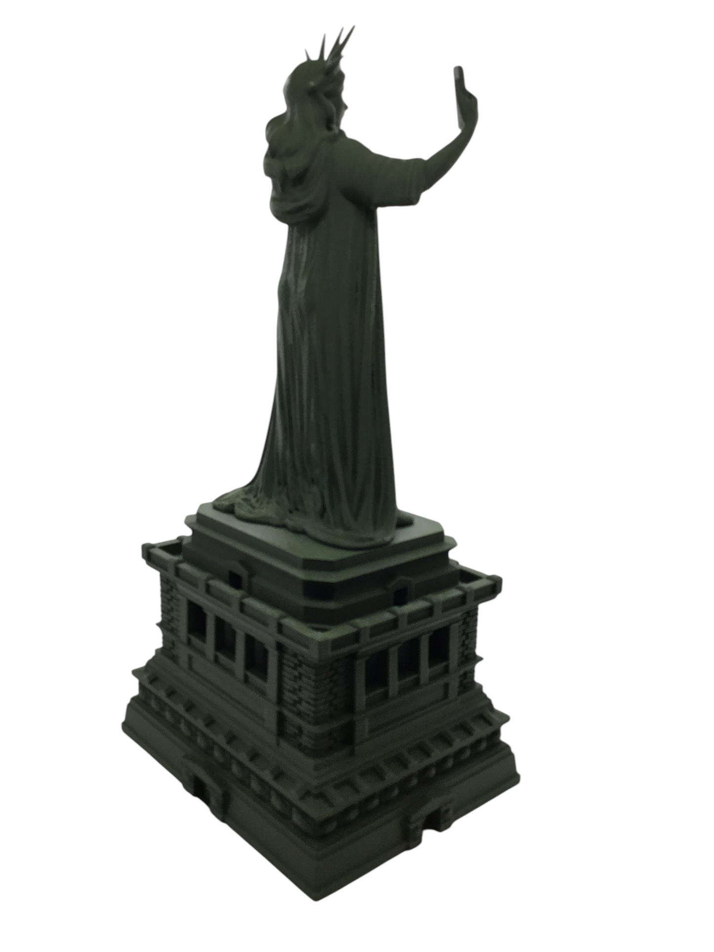 Modern Lady Liberty Statue of Liberty Selfie Style – 12” Tall Sculpture Souvenir