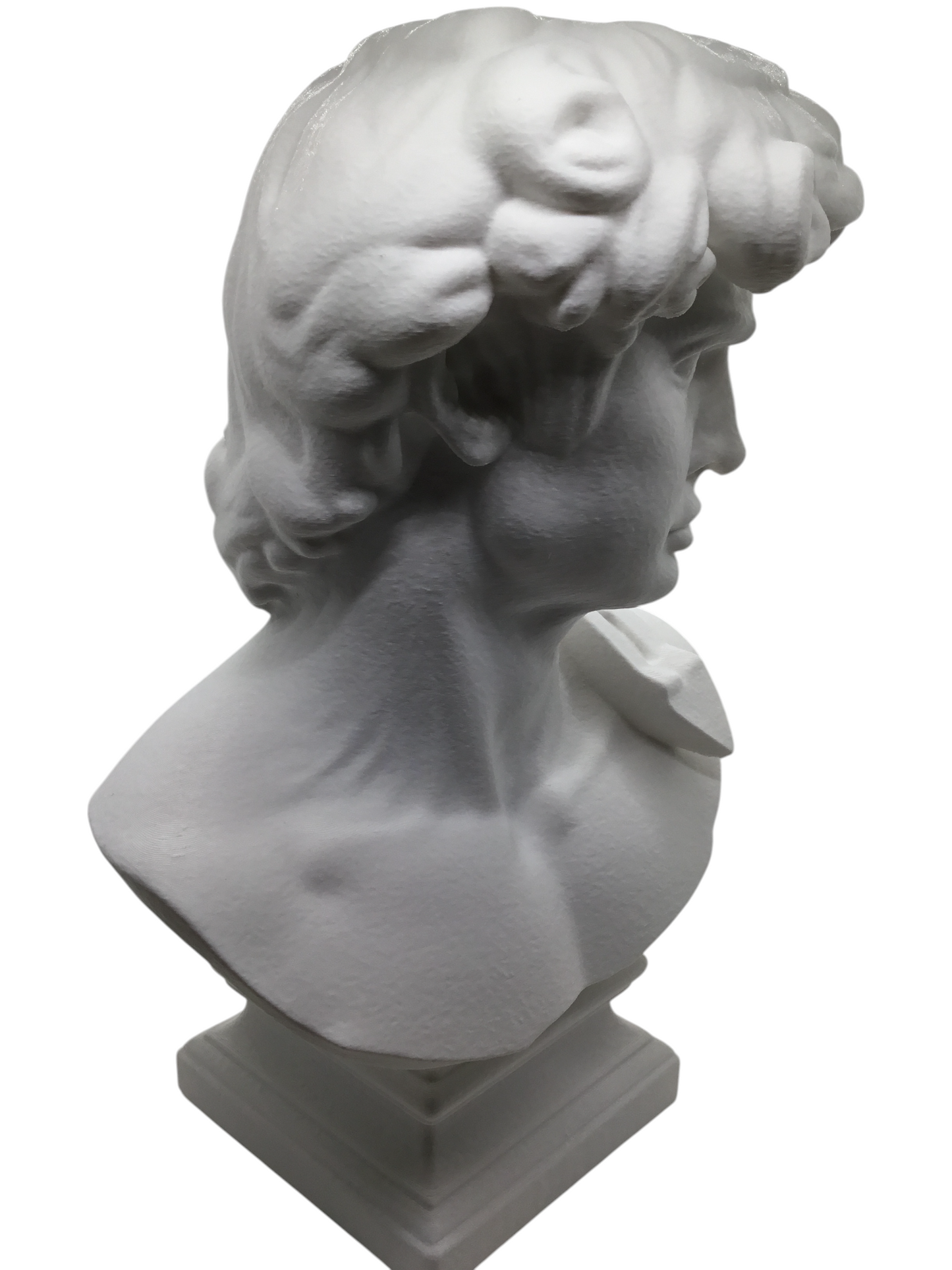 Large Michelangelo David Bust – 12” Statue – Classic Renaissance Sculpture