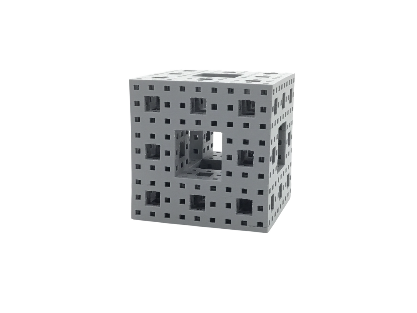Menger Sponge Fractional Cube Dimensional Math Geometry Educational Stem Gift