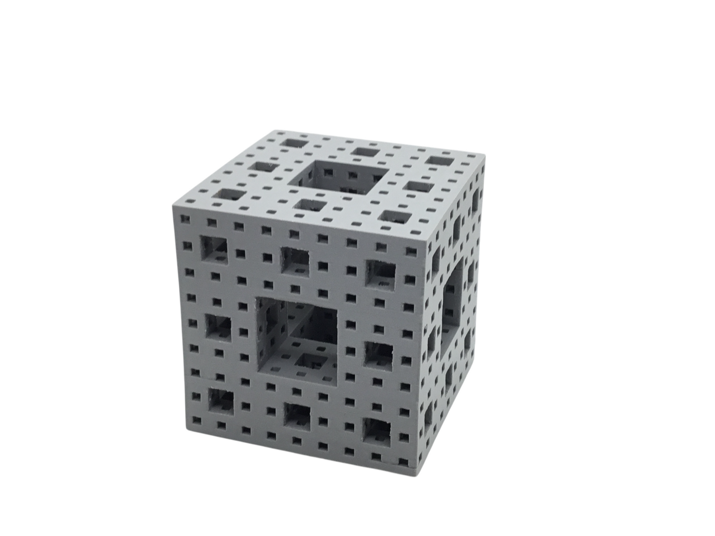 Menger Sponge Fractional Cube Dimensional Math Geometry Educational Stem Gift
