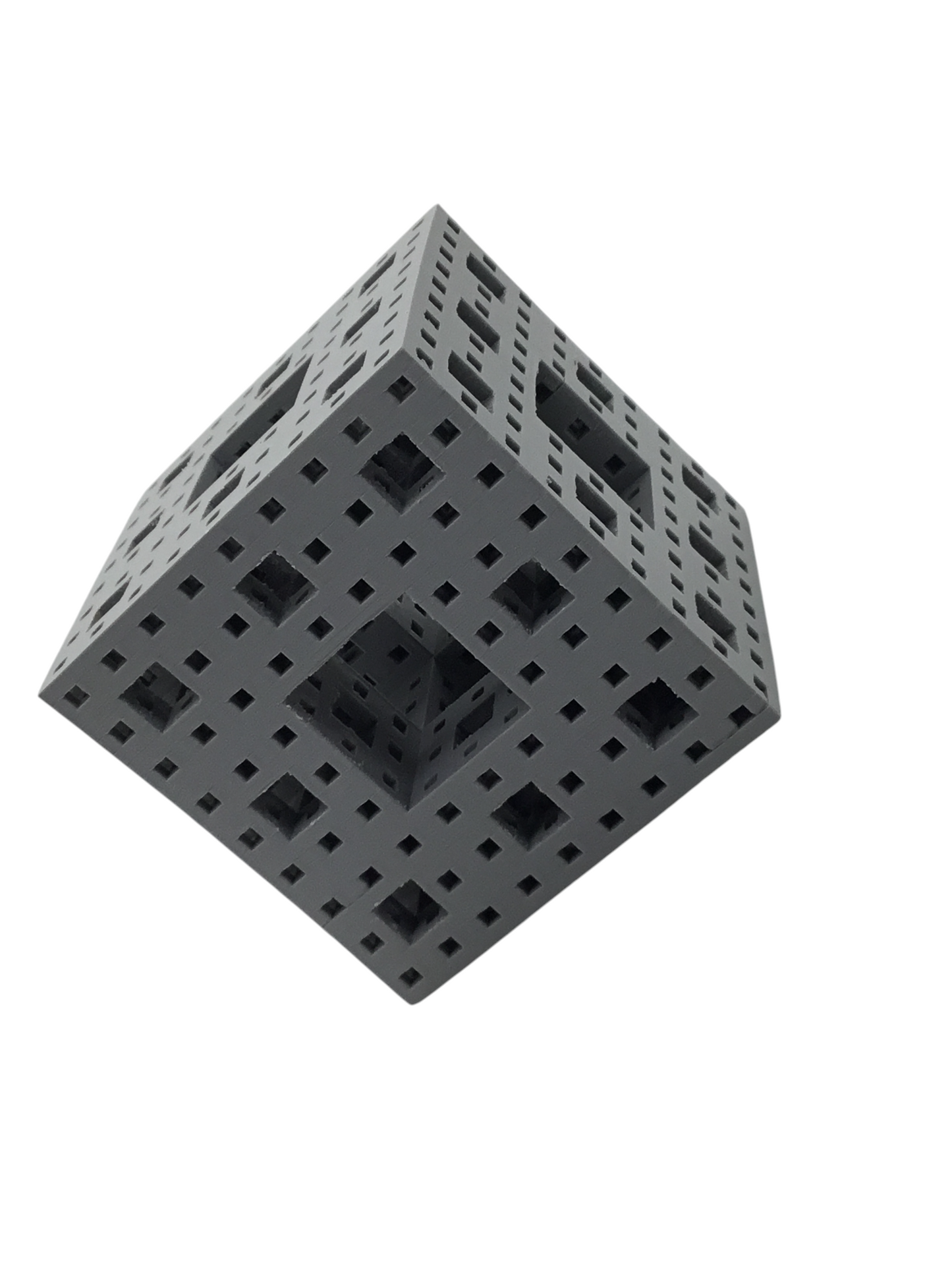 Menger Sponge Fractional Cube Dimensional Math Geometry Educational Stem Gift