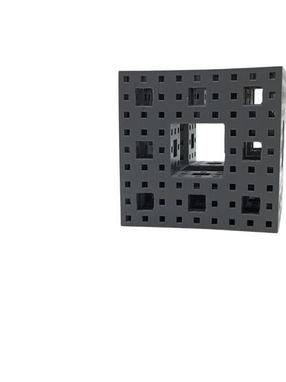 Menger Sponge Fractional Cube Dimensional Math Geometry Educational Stem Gift