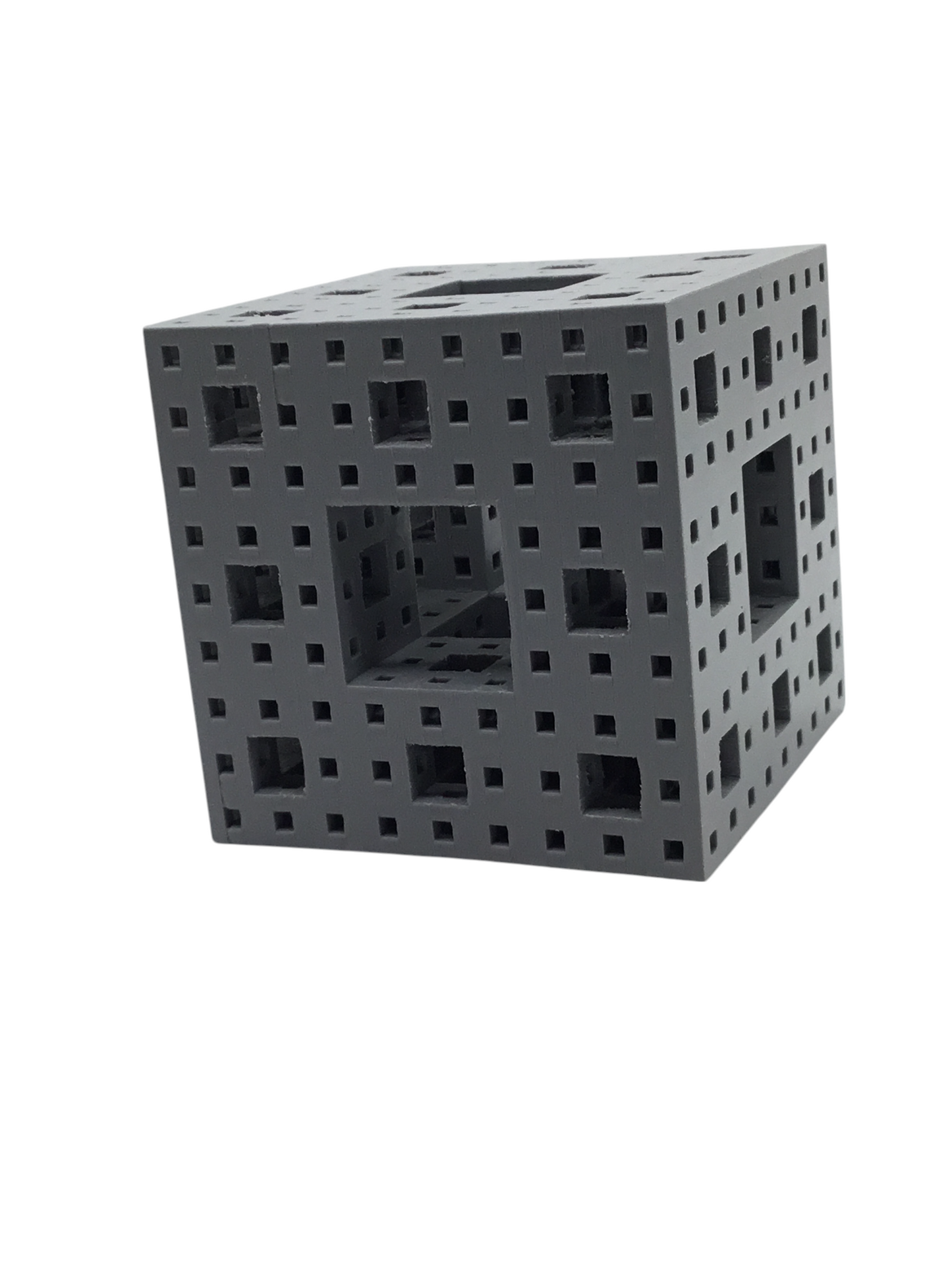 Menger Sponge Fractional Cube Dimensional Math Geometry Educational Stem Gift