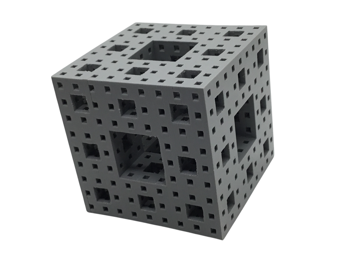 Menger Sponge Fractional Cube Dimensional Math Geometry Educational Stem Gift