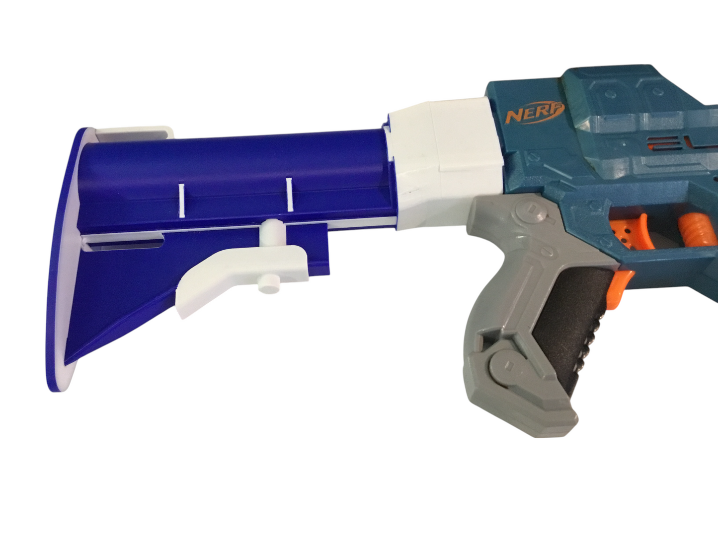 SSWI Large Any 2 Color AR Shoulder Buttstock Stock - Snap On FOR Nerf Dart Blaster