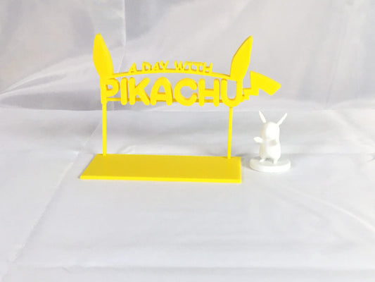 A Day With Pikachu Display Sign Pokemon