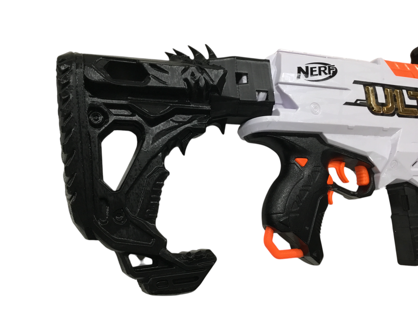 SSWI Large Any Color Reptile Shoulder Buttstock Stock Snap On FOR Dart Blaster