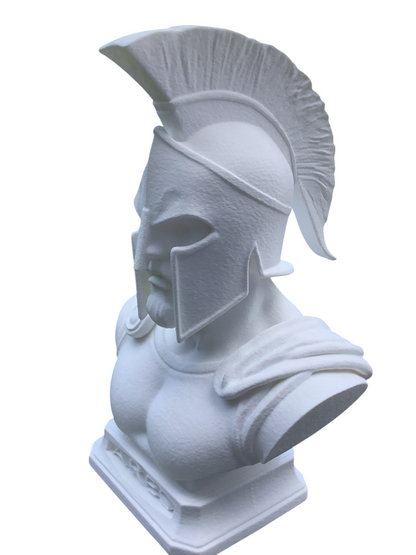 Custom 13" Ares God of War Bust Spartan Helmet Sculpture Greek Mythology Art
