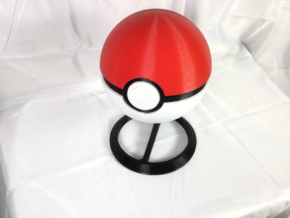 Large Custom 7" Pokemon Pokeball Prop Storage Container and Display Stand (FAN ART)