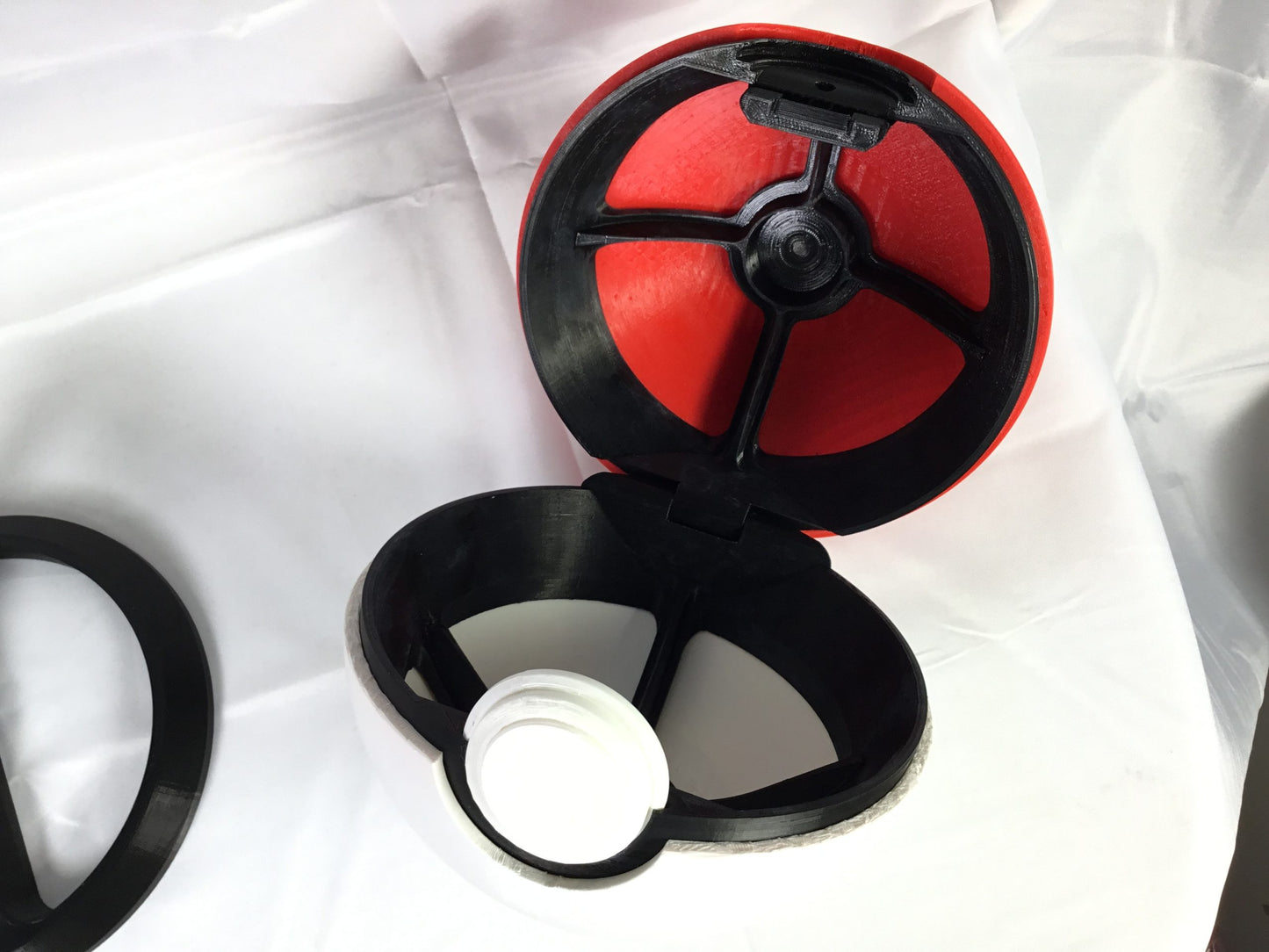 Large Custom 7" Pokemon Pokeball Prop Storage Container and Display Stand (FAN ART)