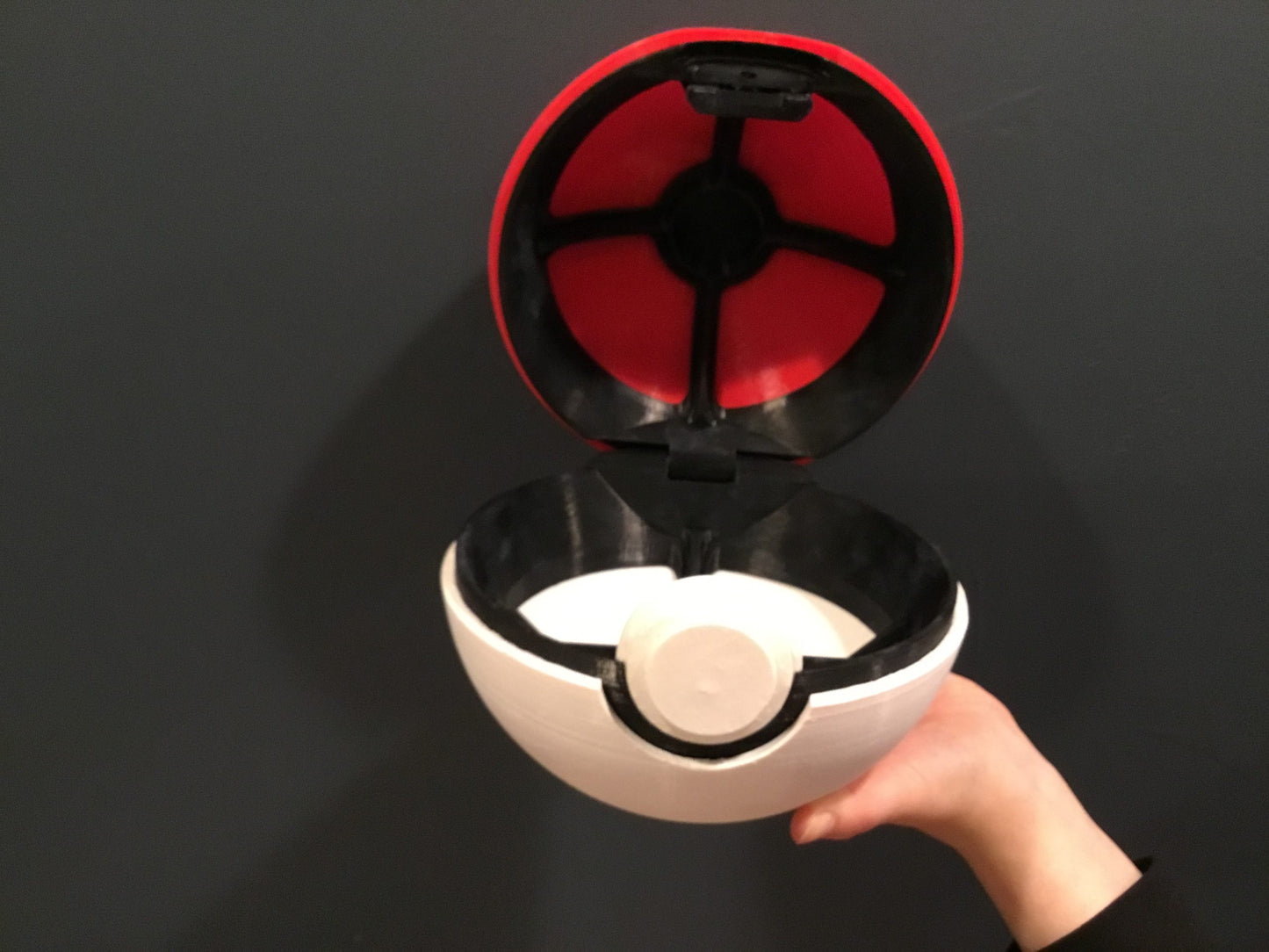 Large Custom 7" Pokemon Pokeball Prop Storage Container and Display Stand (FAN ART)
