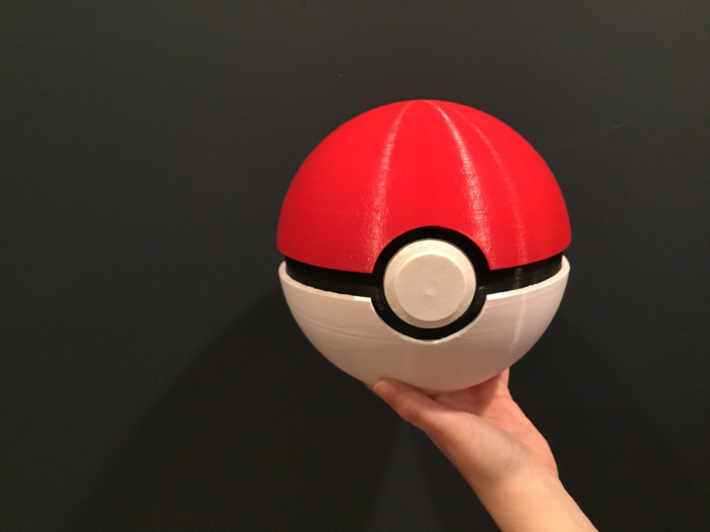 Large Custom 7" Pokemon Pokeball Prop Storage Container and Display Stand (FAN ART)