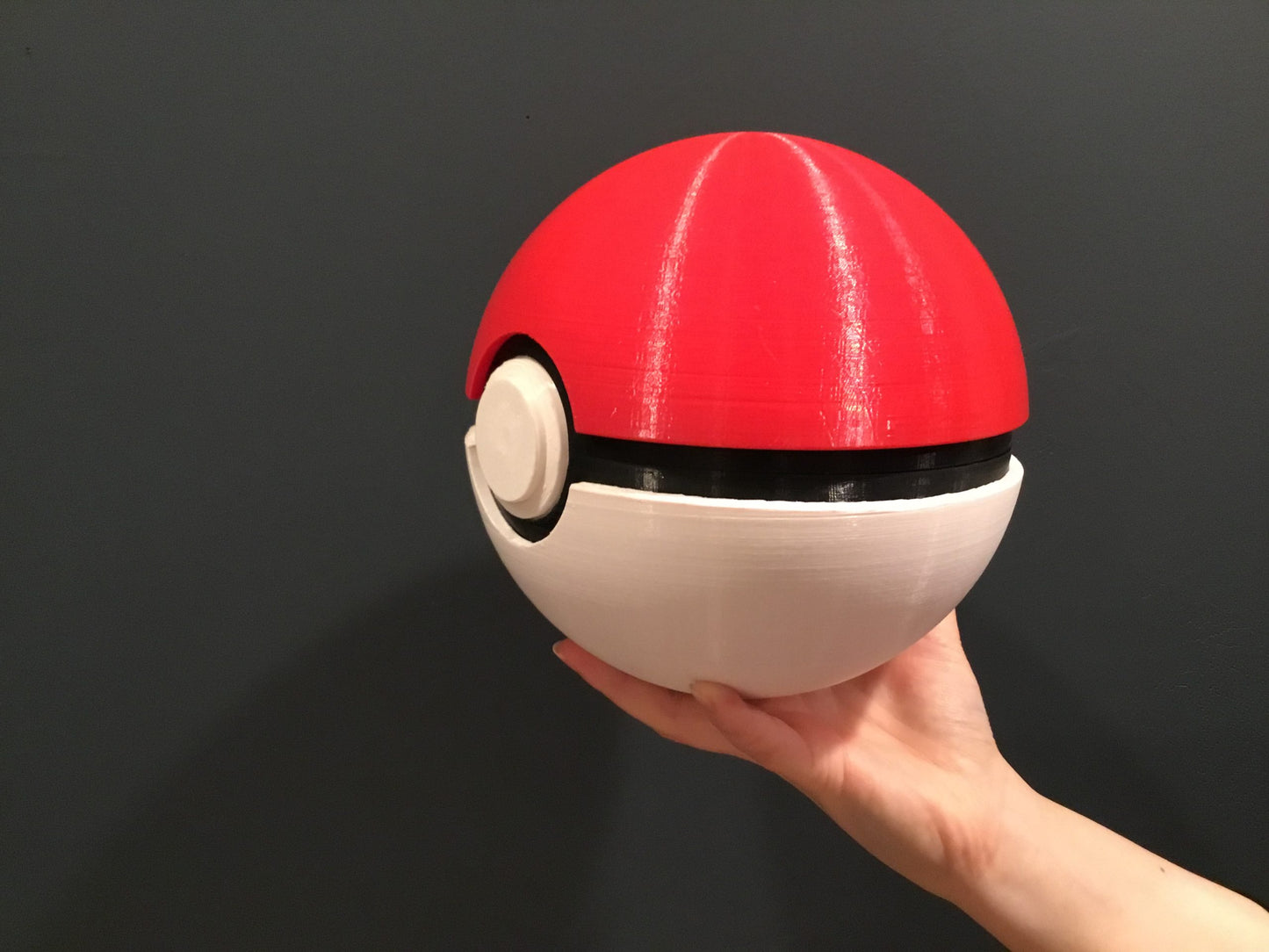 Large Custom 7" Pokemon Pokeball Prop Storage Container and Display Stand (FAN ART)