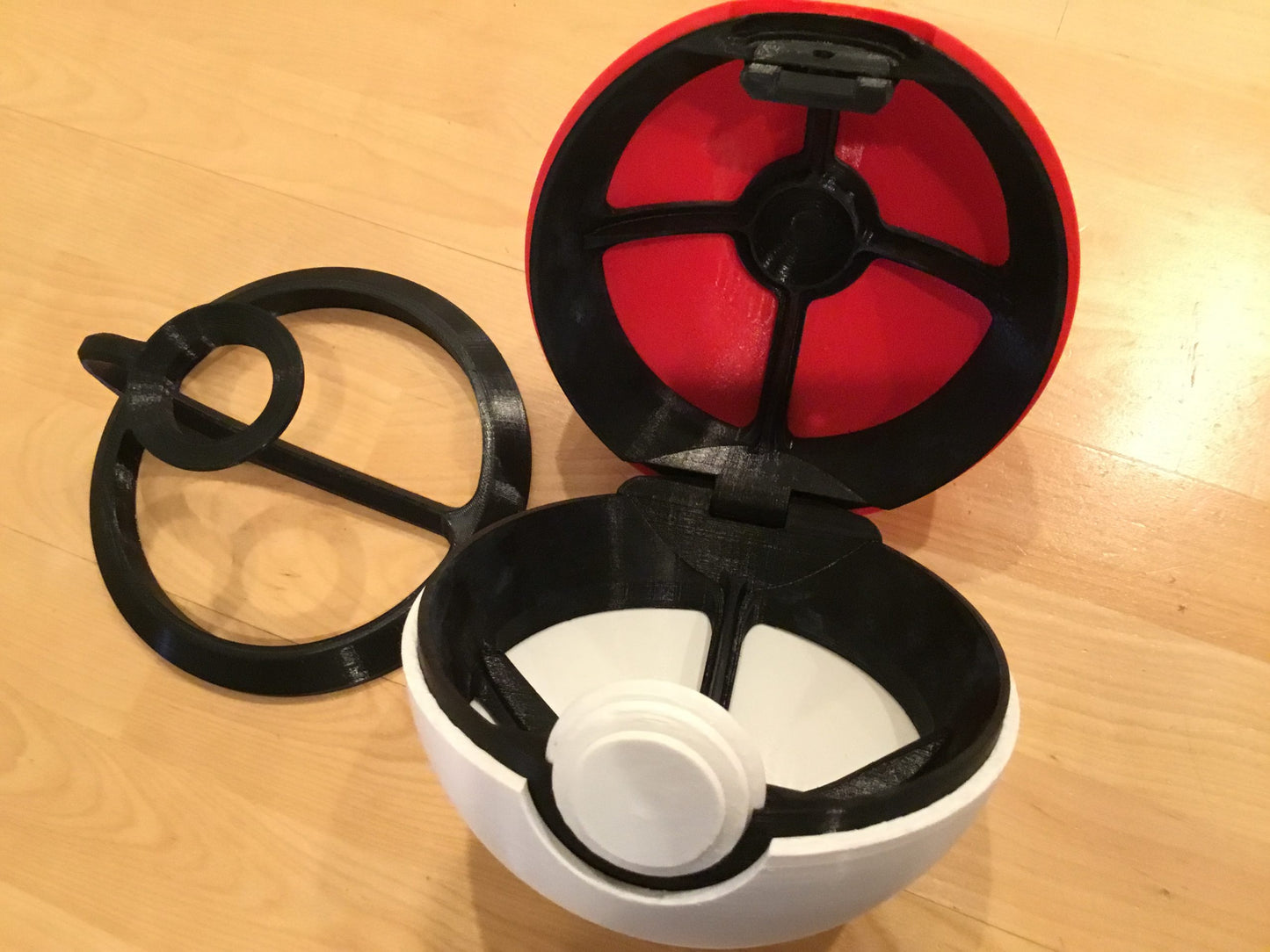Large Custom 7" Pokemon Pokeball Prop Storage Container and Display Stand (FAN ART)