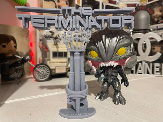The Terminator With Arm Display Sign Stand