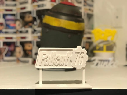 Fallout (FAN ART) Display Sign Stand POP Dorbz Wobblers Collectibles Gamers