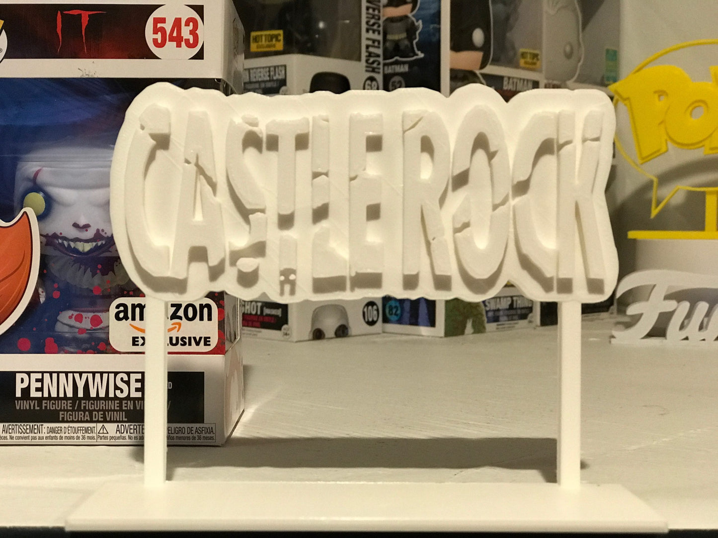 Castle Rock Display Sign Stand POP Dorbz Wobblers Collectibles