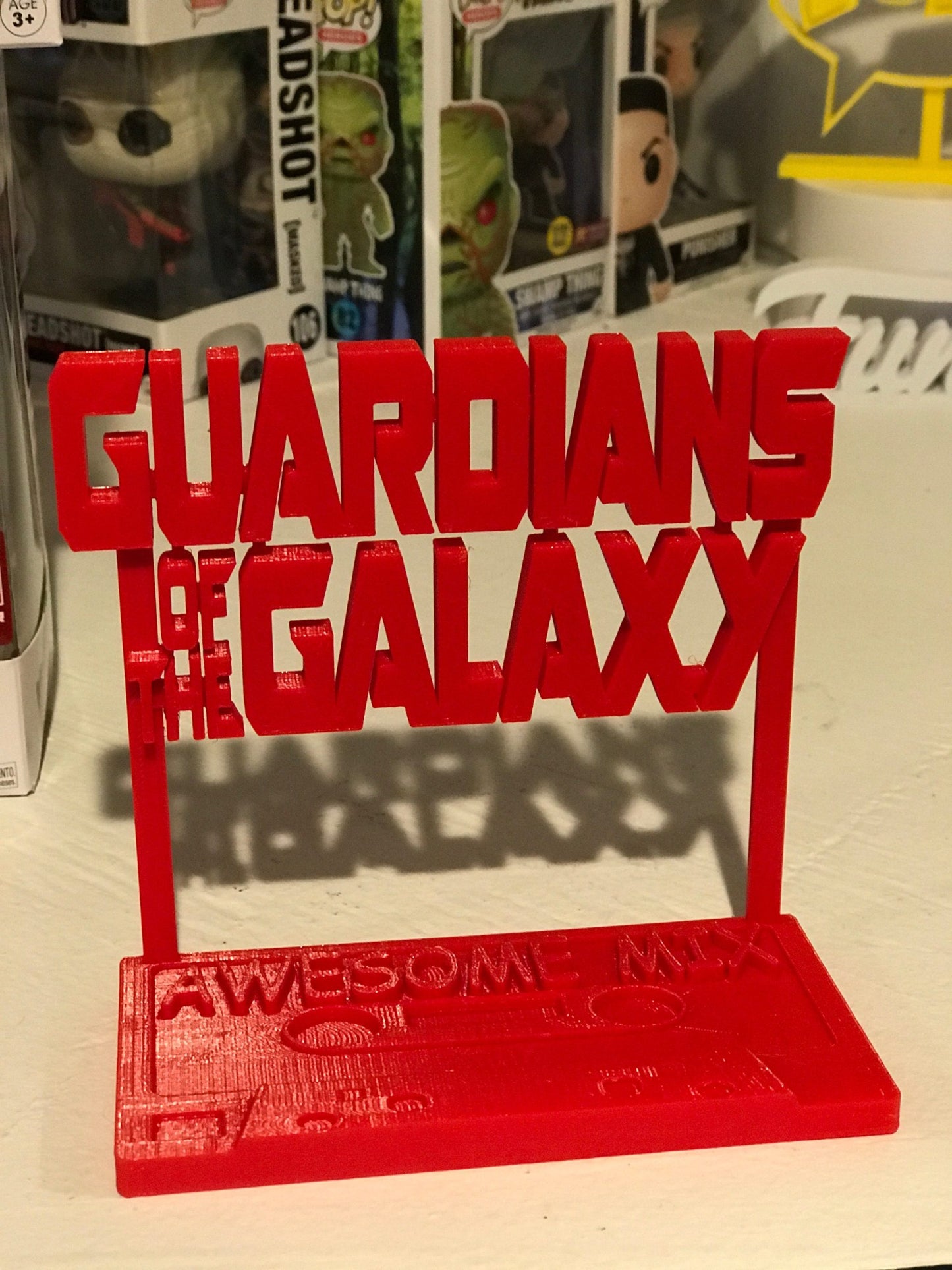 Guardians Of The Galaxy Display Sign Stand POP Dorbz Wobblers Collectibles Mixtape