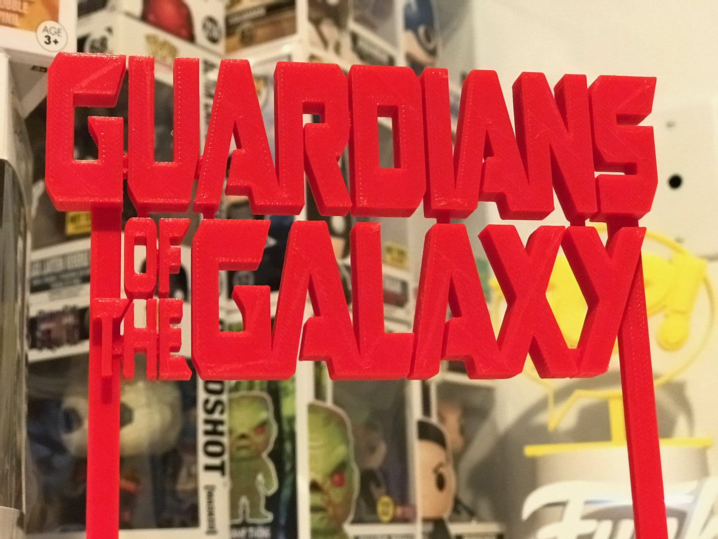 Guardians Of The Galaxy Display Sign Stand POP Dorbz Wobblers Collectibles Mixtape
