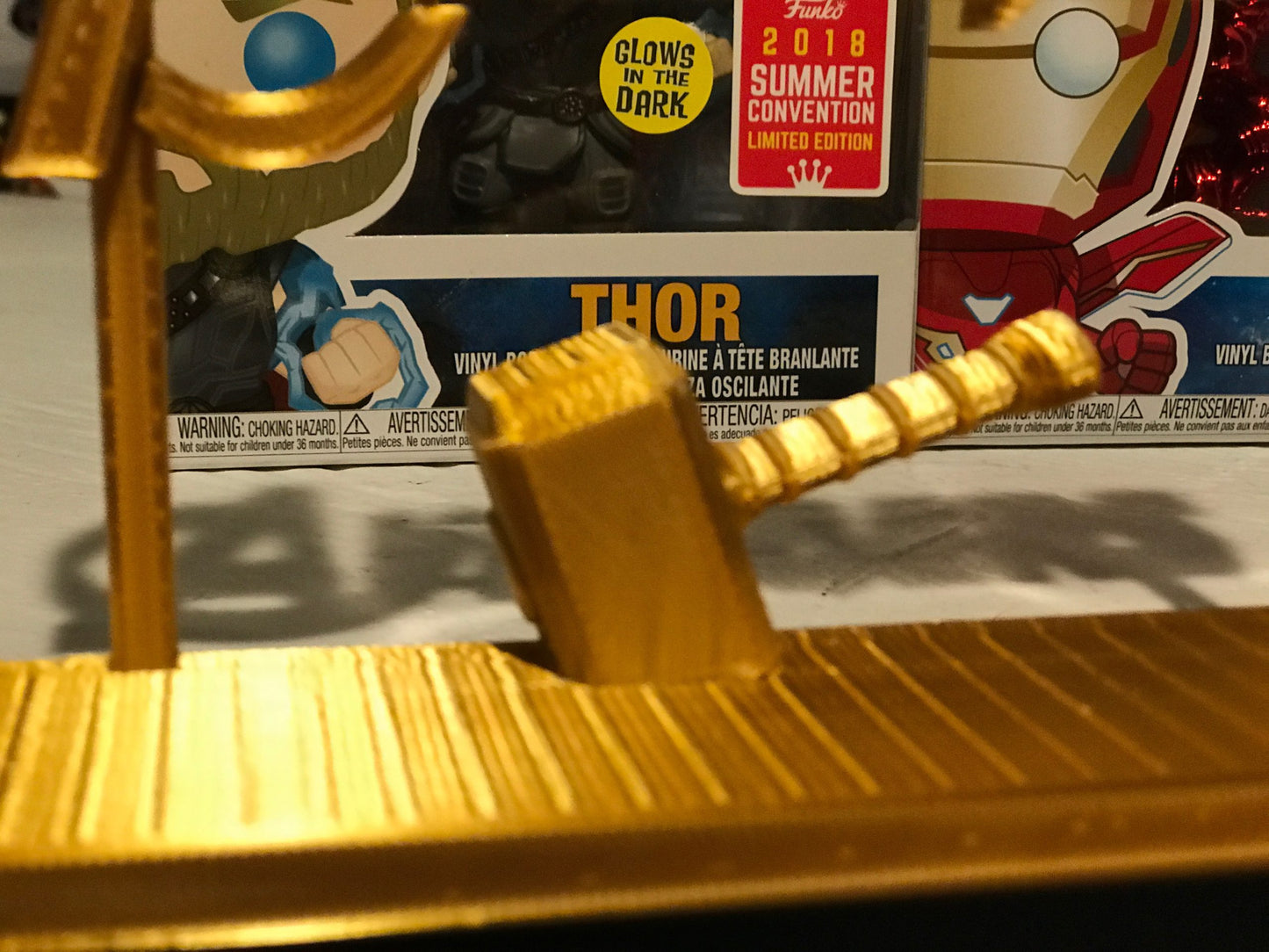 Thor Display Sign Stand Avengers POP Dorbz Wobblers Collectibles