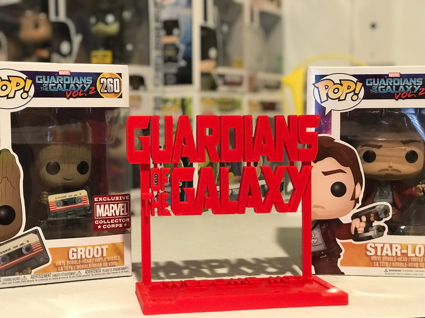 Guardians Of The Galaxy Display Sign Stand POP Dorbz Wobblers Collectibles Mixtape