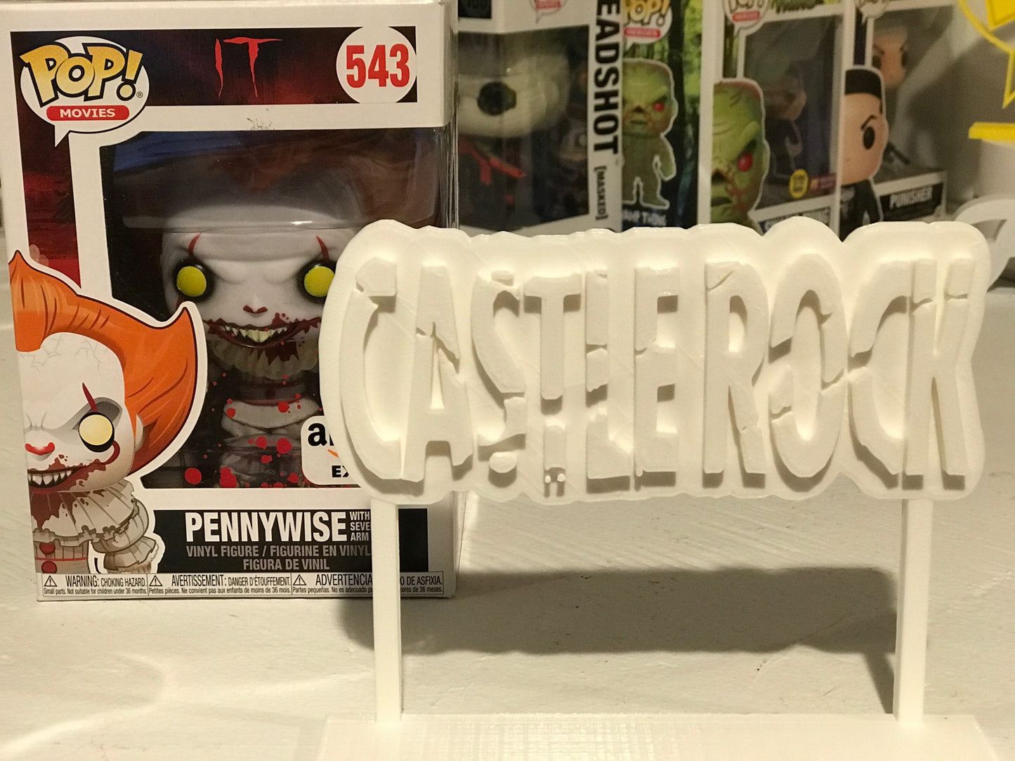 Castle Rock Display Sign Stand POP Dorbz Wobblers Collectibles