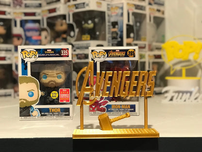 Thor Display Sign Stand Avengers POP Dorbz Wobblers Collectibles