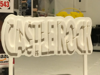 Castle Rock Display Sign Stand POP Dorbz Wobblers Collectibles