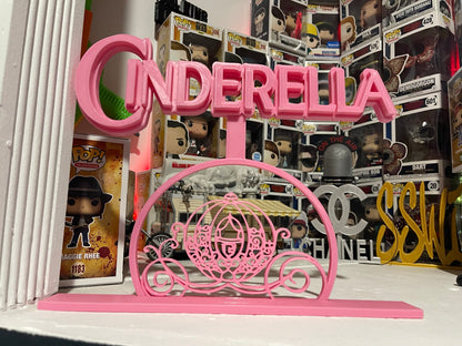 Cinderella Display Sign Stand