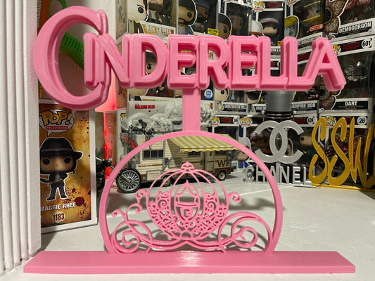 Cinderella Display Sign Stand