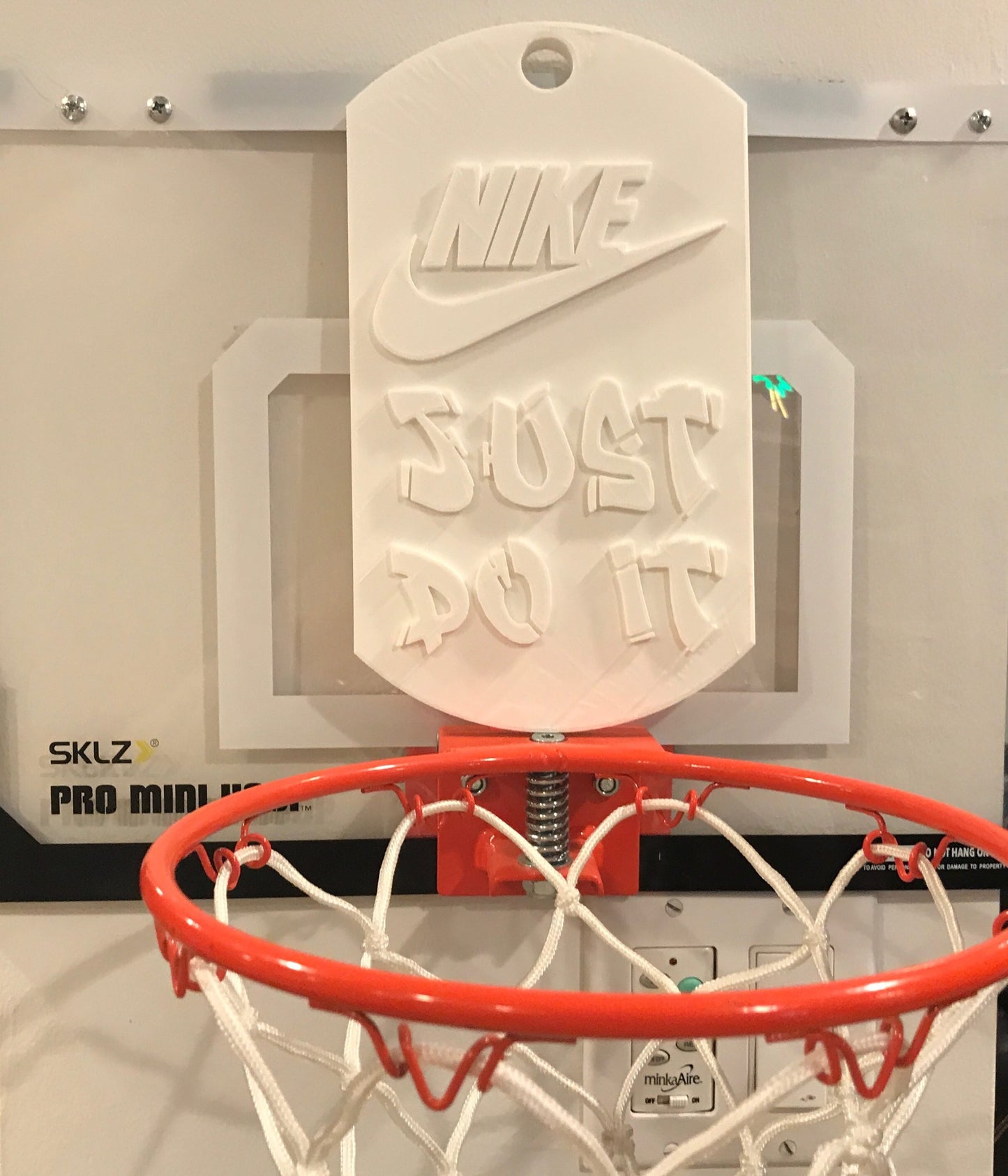 Nike JUST DO IT Dog Tag Wall / Door Sign