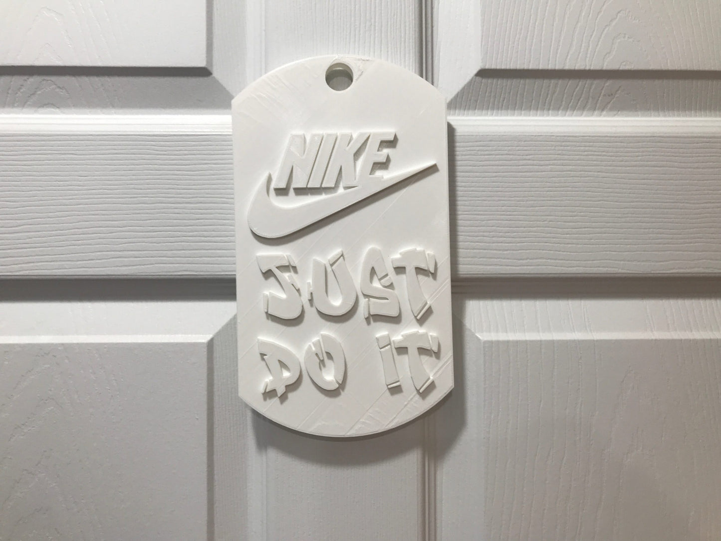 Nike JUST DO IT Dog Tag Wall / Door Sign