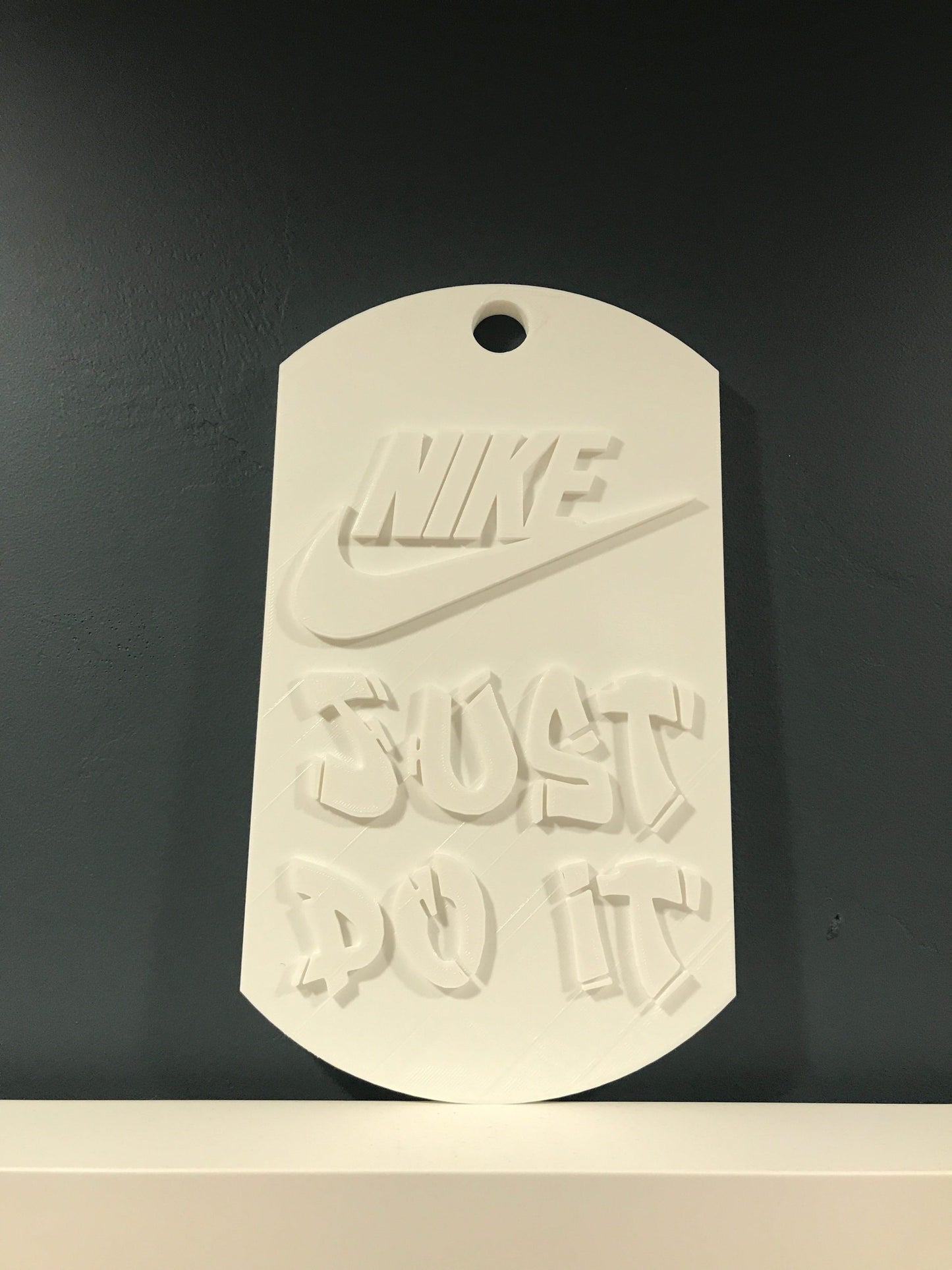 Nike JUST DO IT Dog Tag Wall / Door Sign