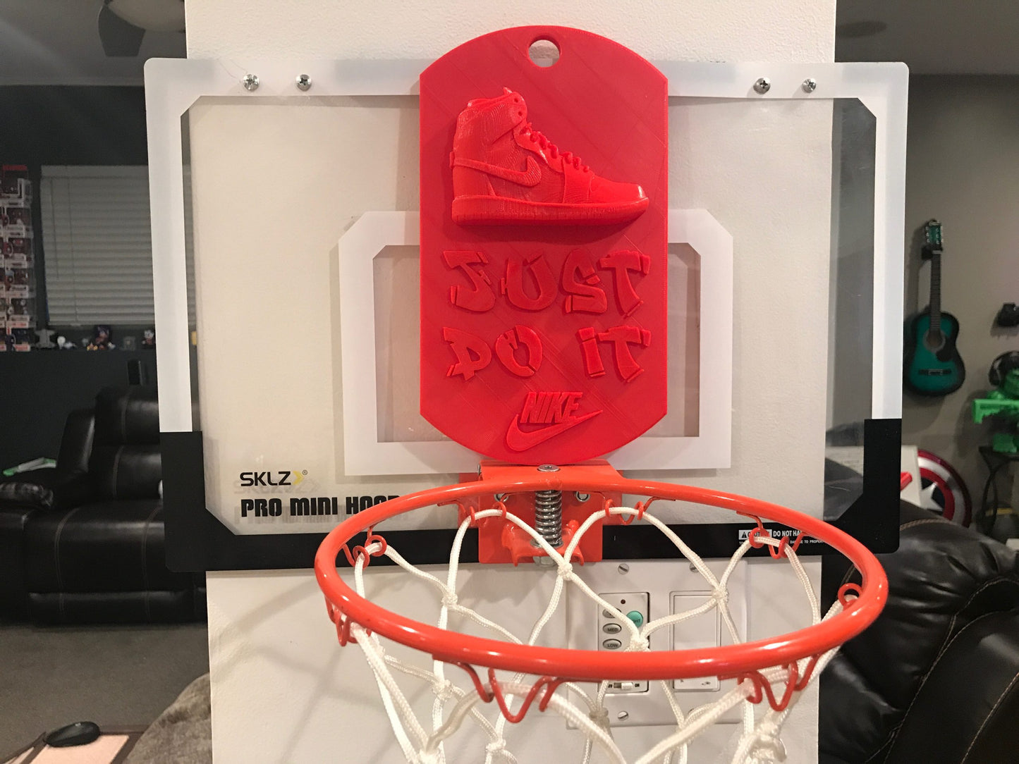 Nike Air Jordan JUST DO IT Dog Tag Wall / Door Sign