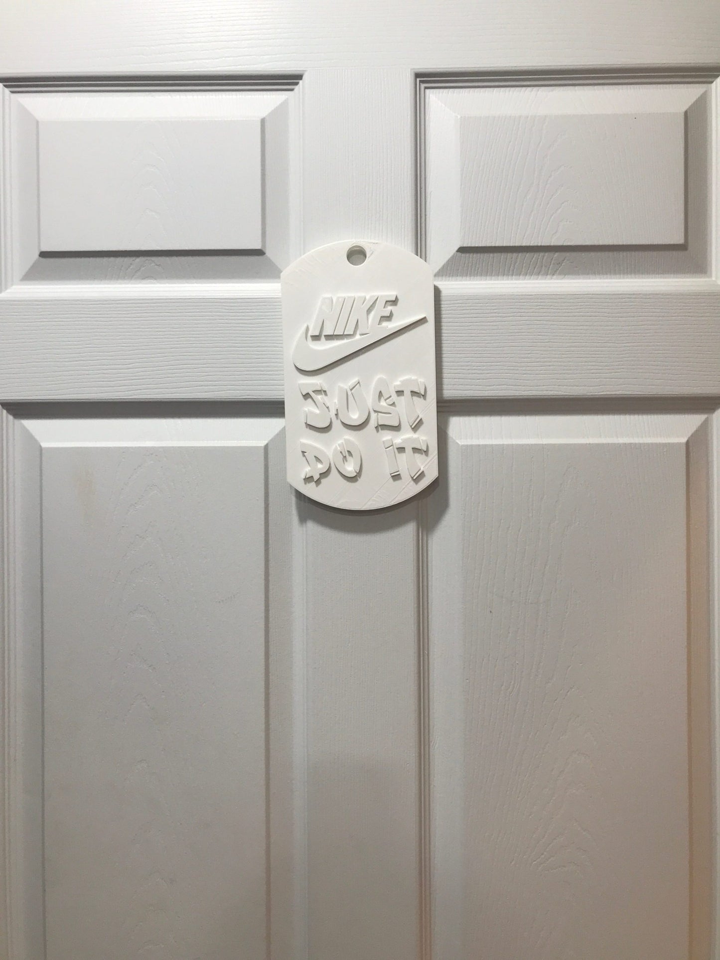 Nike JUST DO IT Dog Tag Wall / Door Sign