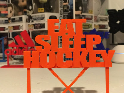 Eat Sleep Hockey Display Sign POP Dorbz Collectibles