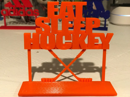 Eat Sleep Hockey Display Sign POP Dorbz Collectibles