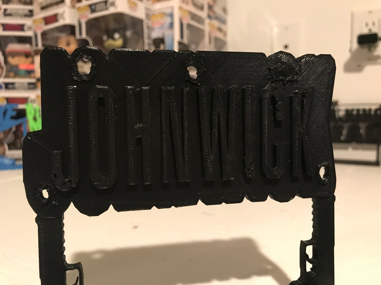 John Wick (Fan Art) Display Sign POP Dorbz Collectibles
