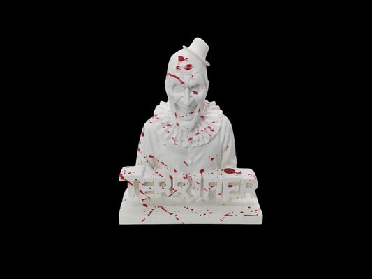 Terrifier Art The Clown Horror Display Sign Statue 6" Bloody Splatter Bust