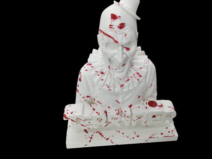 Terrifier Art The Clown Horror Display Sign Statue 6" Bloody Splatter Bust