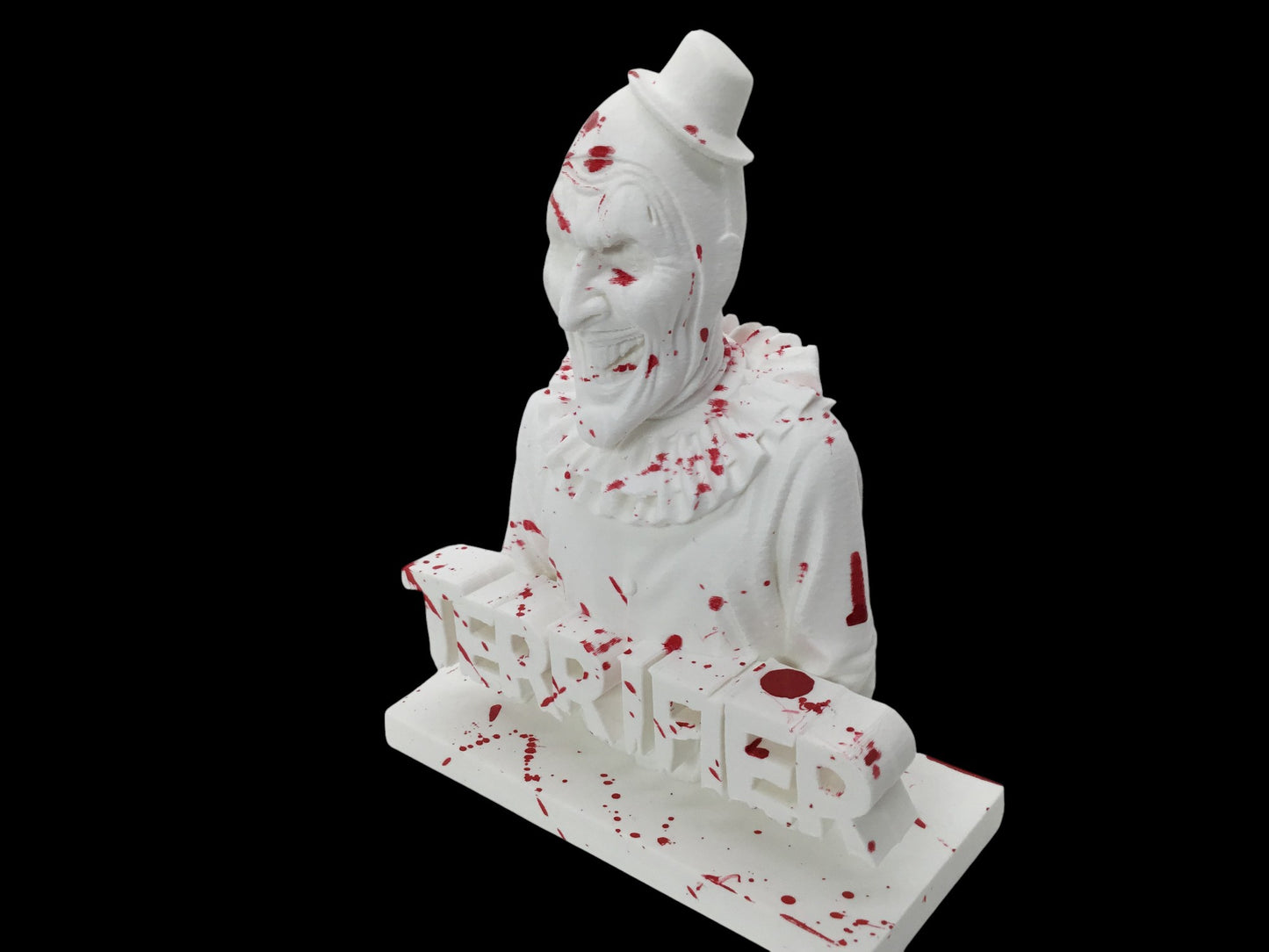 Terrifier Art The Clown Horror Display Sign Statue 6" Bloody Splatter Bust
