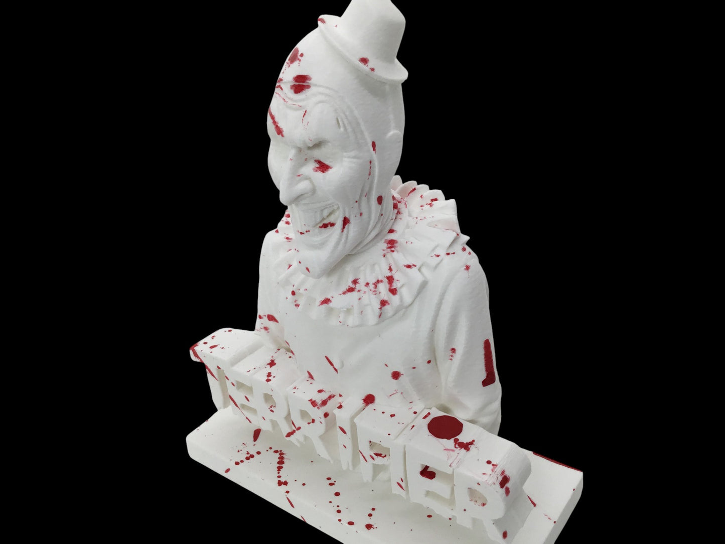 Terrifier Art The Clown Horror Display Sign Statue 6" Bloody Splatter Bust