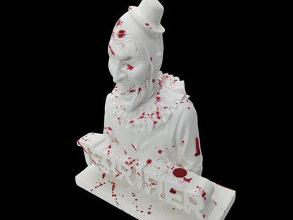 Terrifier Art The Clown Horror Display Sign Statue 6" Bloody Splatter Bust