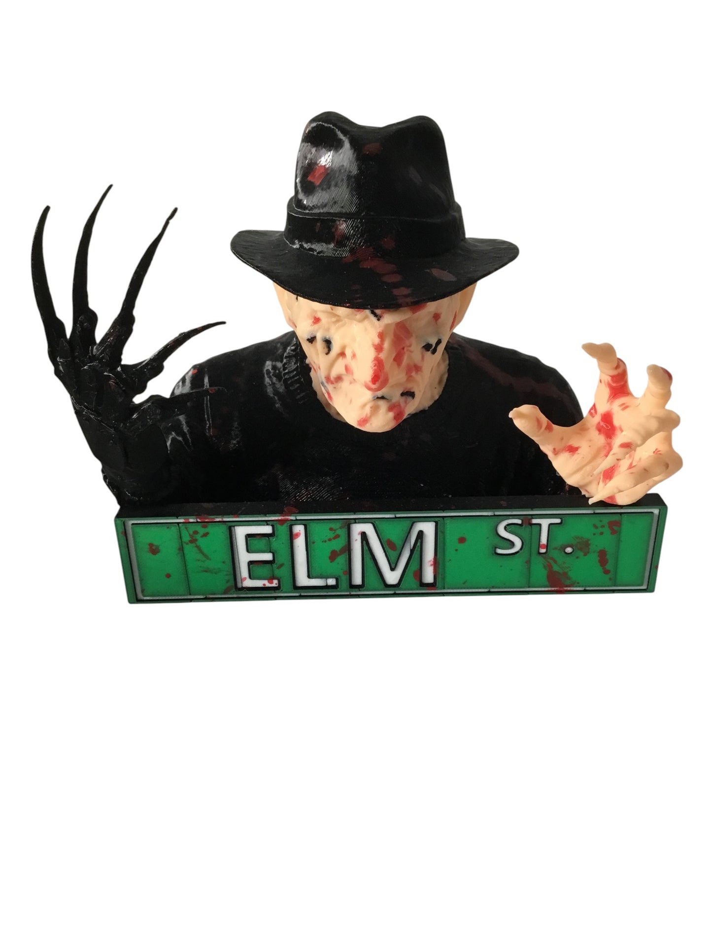 Nightmare on Elm Street Custom Freddy Krueger Blood Splatter Display Sign