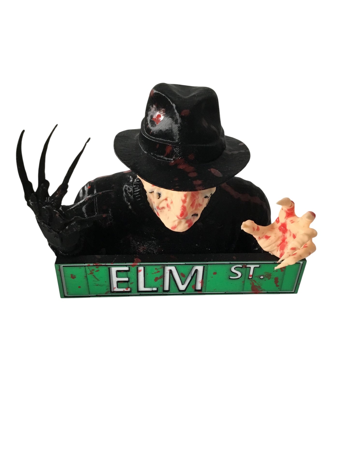 Nightmare on Elm Street Custom Freddy Krueger Blood Splatter Display Sign