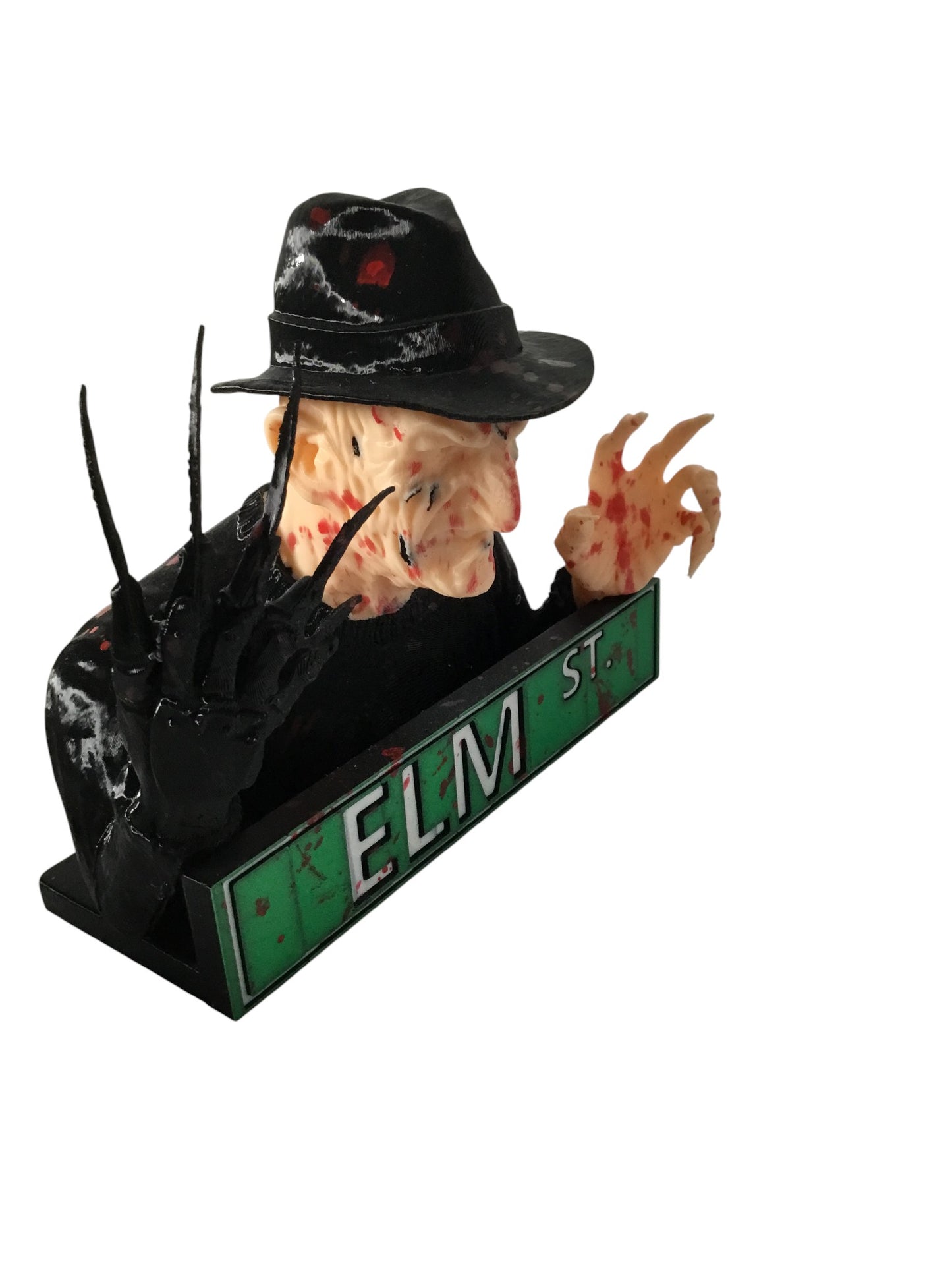 Nightmare on Elm Street Custom Freddy Krueger Blood Splatter Display Sign