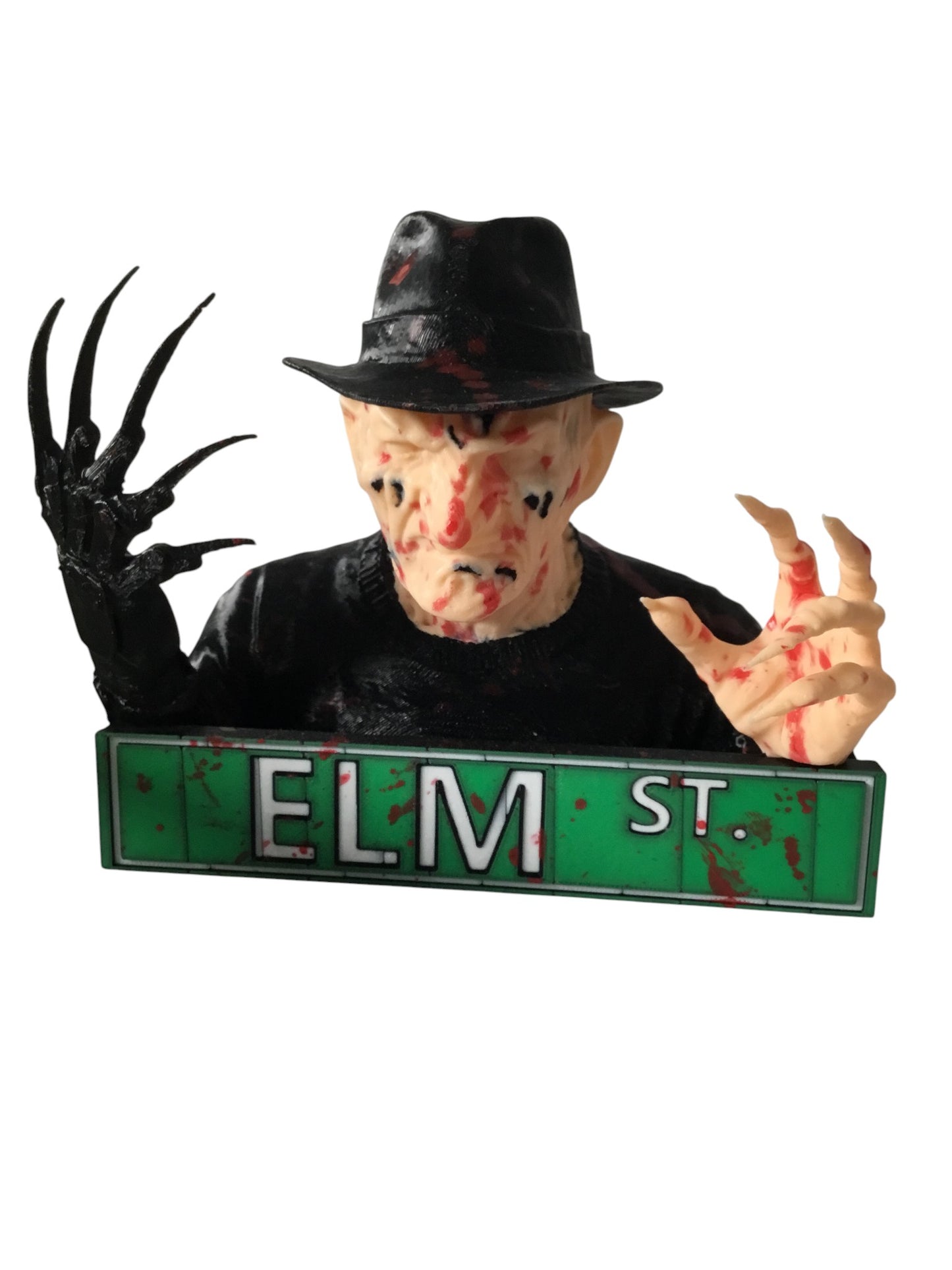 Nightmare on Elm Street Custom Freddy Krueger Blood Splatter Display Sign