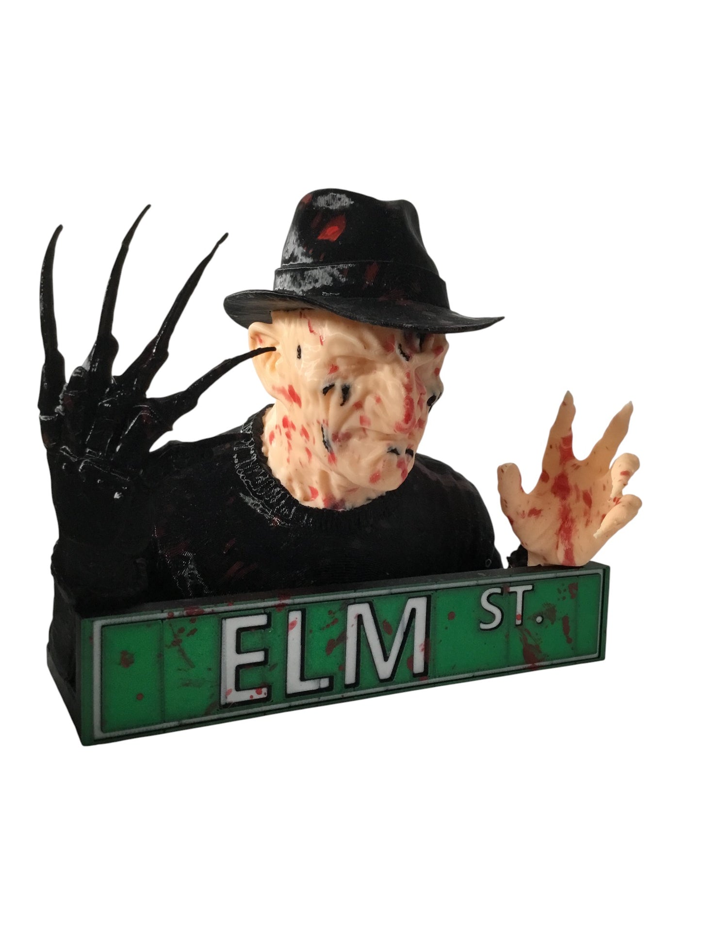 Nightmare on Elm Street Custom Freddy Krueger Blood Splatter Display Sign