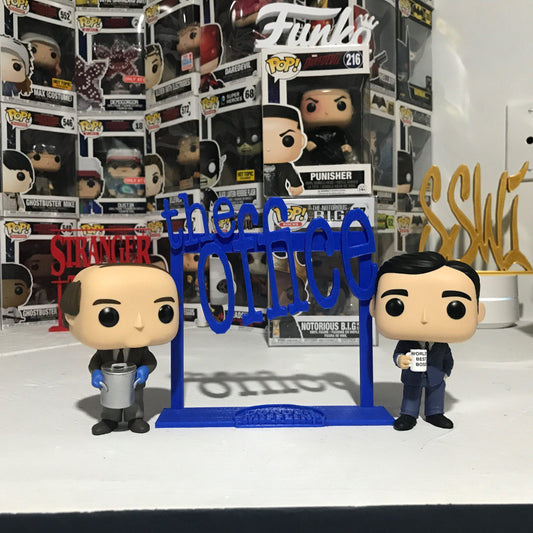The Office Display Sign Stand POP Dorbz Wobblers Collectibles Dunder Mifflin TV