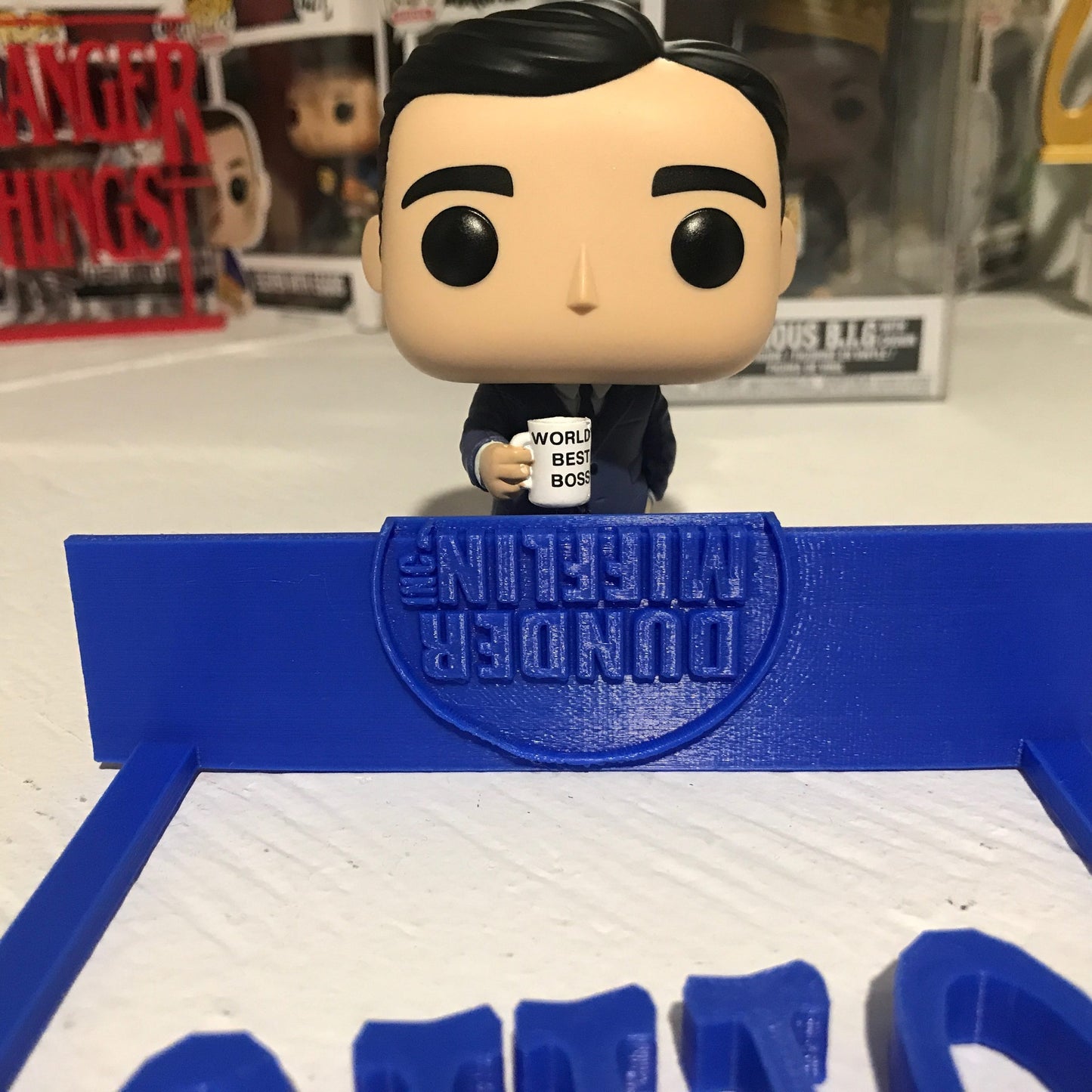 The Office Display Sign Stand POP Dorbz Wobblers Collectibles Dunder Mifflin TV